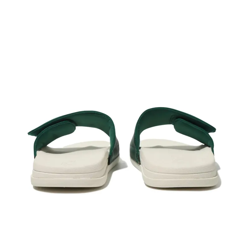 FILA Rubber Sole Abrasion Resistant Slide Slippers Unisex Green Beige Korean Style-4