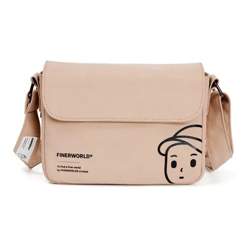 Finerworld Nylon Messenger Bag, Crossbody Bag Regular Unisex Solid Color