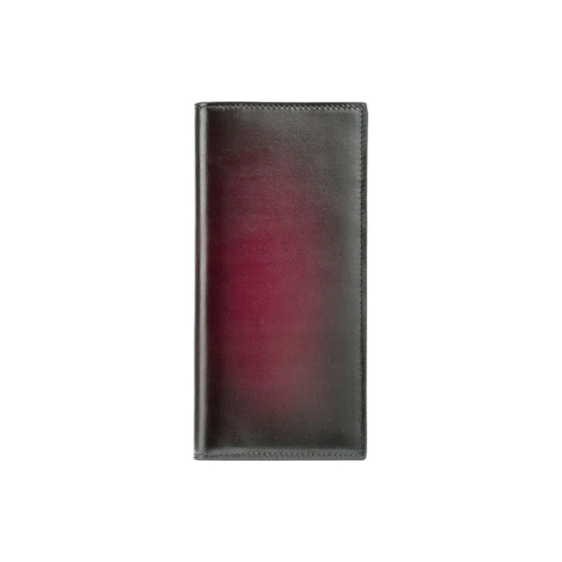 PIERRE CARDIN Cow Leather Wallet Men's Blue/Burgundy/Green-5