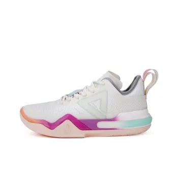 PEAK Wiggins AW1 Basketball Shoes Men Low Top Pink Purple