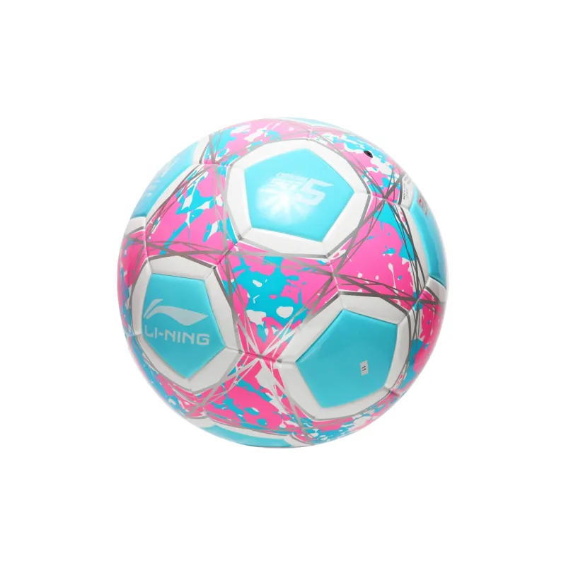 LiNing Size 4 5 Size Soccer TPU Machine Stitched Soccer Ball Unisex Light Blue Pink-21