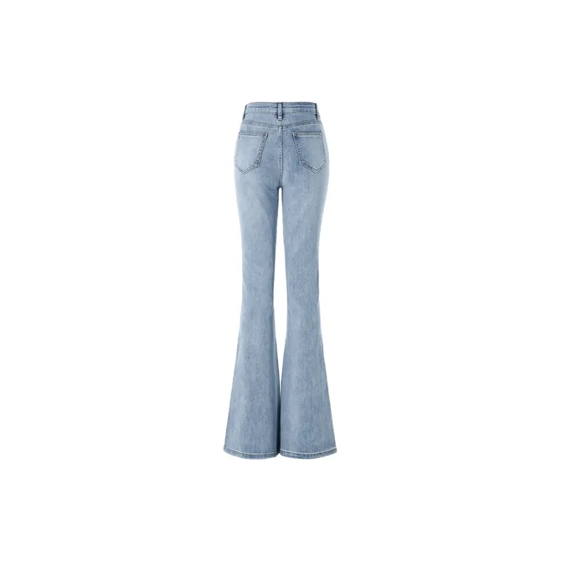 Wen Shan Jeans Women's Light Blue-8