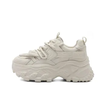 BELLE Cushioning Height Increasing Abrasion Resistant Lightweight Mat Low Top Chunky Sneakers Women's
