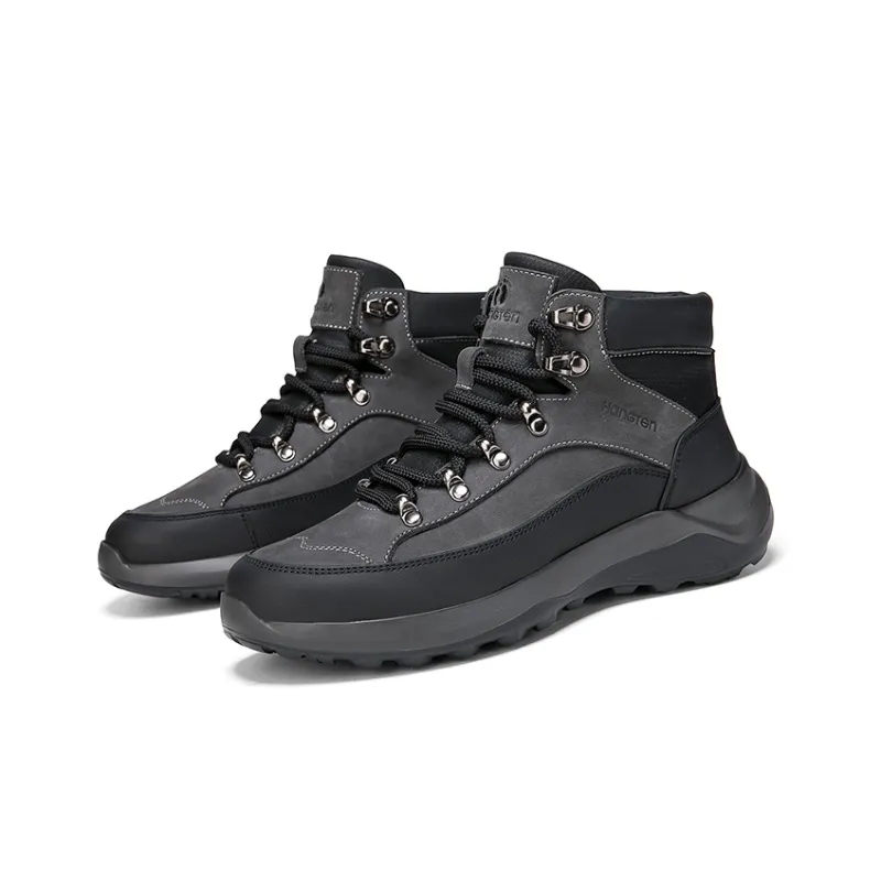 HANG TEN Cushioning Anti-Slip And Wear-Resistant Coverage Mid-Top Outdoor Shoes Women's Black Pink-12