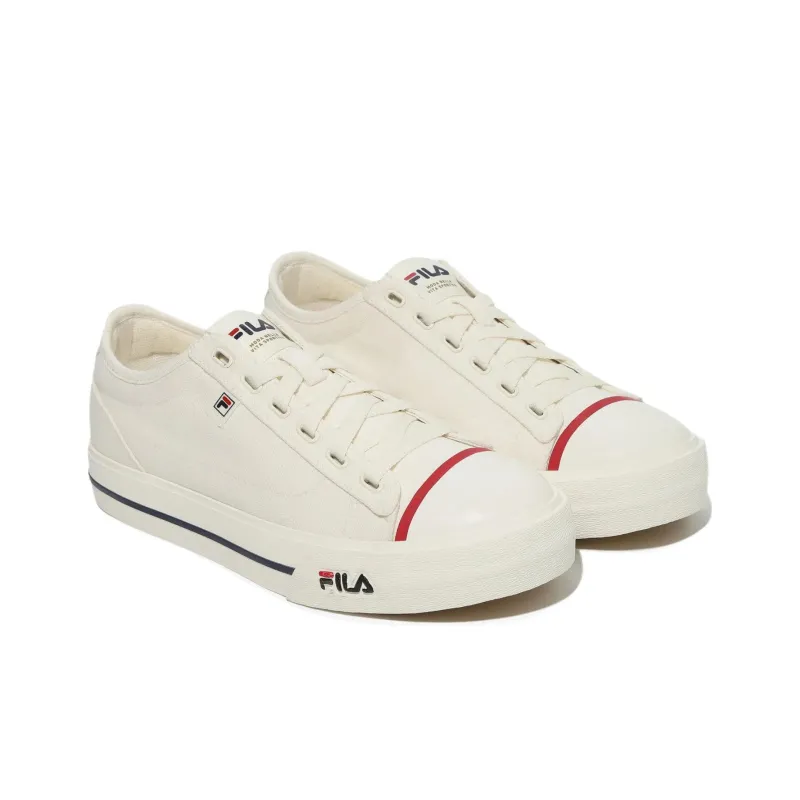 FILA Como V2 Abrasion Resistant Low Top Canvas Shoes Unisex Beige-2