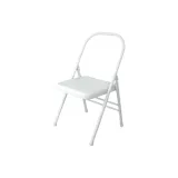 White Full Metal Single Chair[25 Tube Diameter/1.5 Wall Thickness]