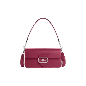 COACH Morgan Premium Calfskin Baguette Bag Portable Crossbody Bag Shoulder Bag Women's Bright Purple