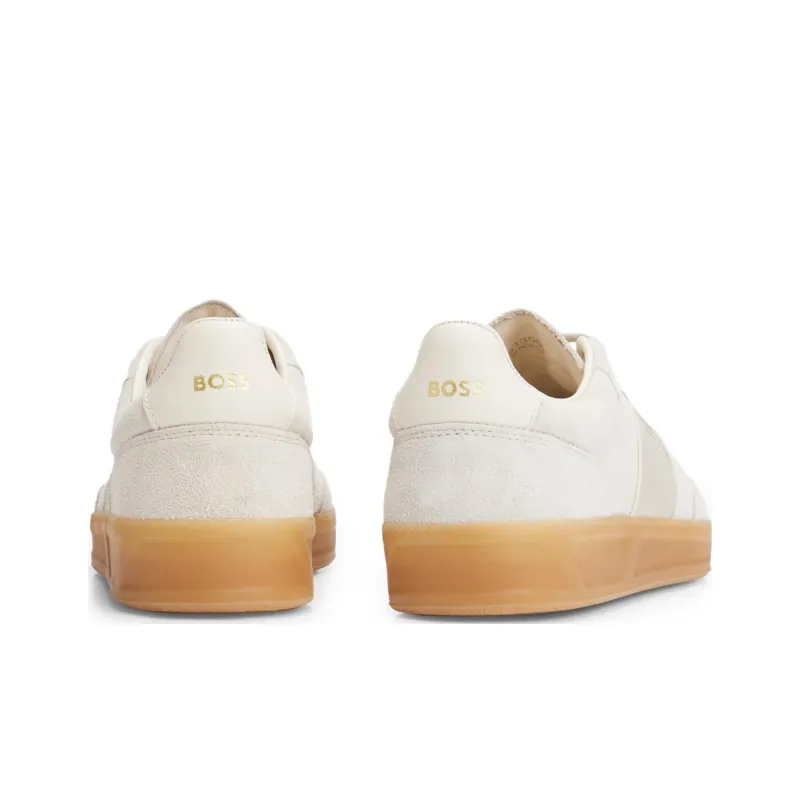 HUGO BOSS Wear-Resistant Low-Top Skateboard Shoes Women's Light Gray-2
