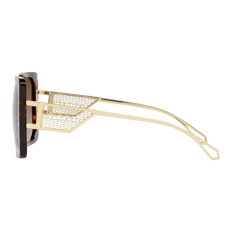 BVLGARI Tortoiseshell-effect Square-frame Sunglasses-2