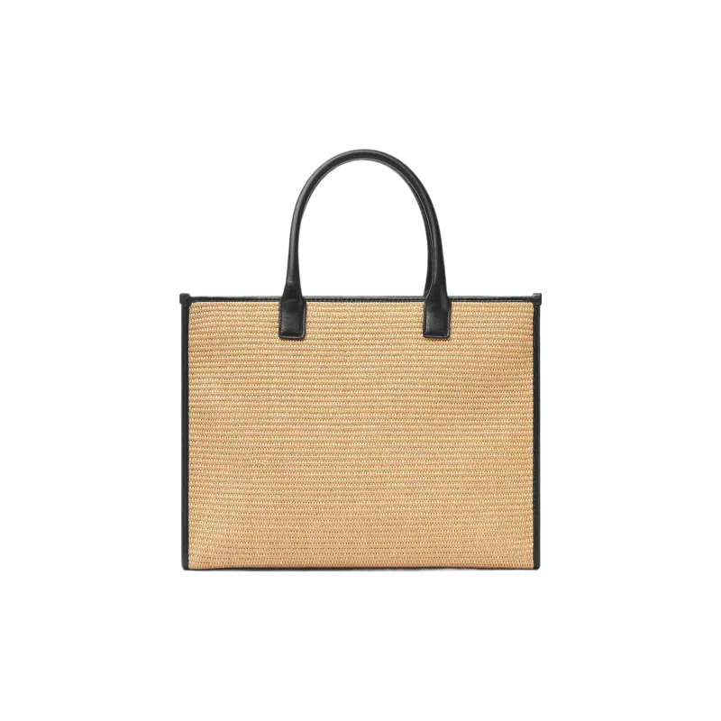 VERSACE La Medusa Cotton With Nylon Blend Tote Bag Shopping Bag Handbag Large Size Women's Beige-2