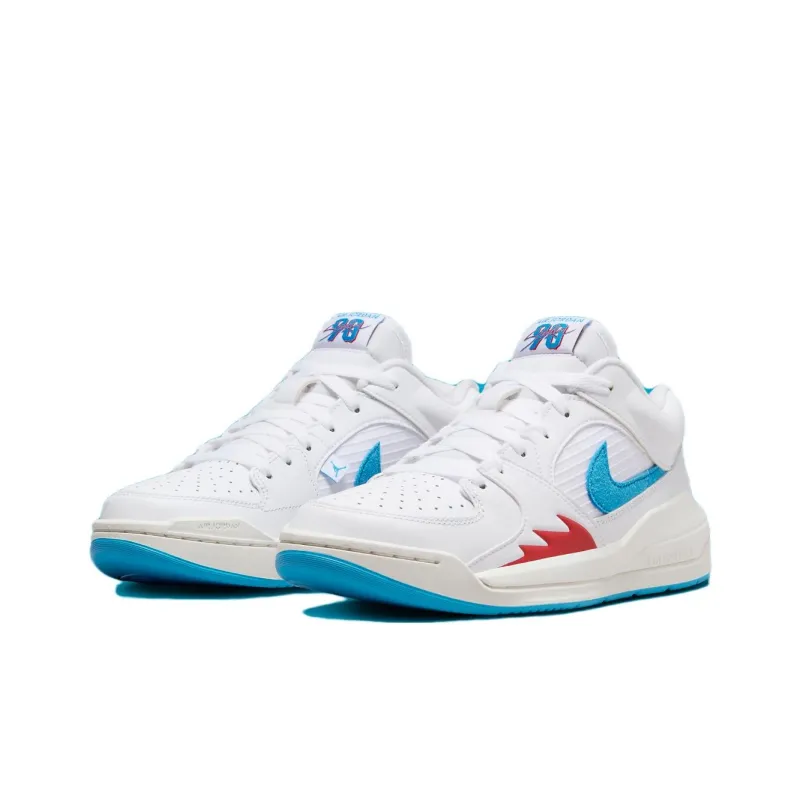 Jordan Stadium 90 White Dark Powder Blue Women's-2