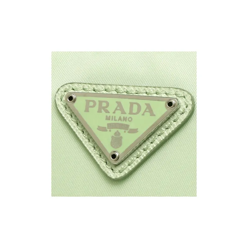 PRADA Fabric Clutch Women's Green-4