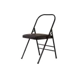 Black PU Single Chair[22 Tube Diameter/1.2 Wall Thickness]