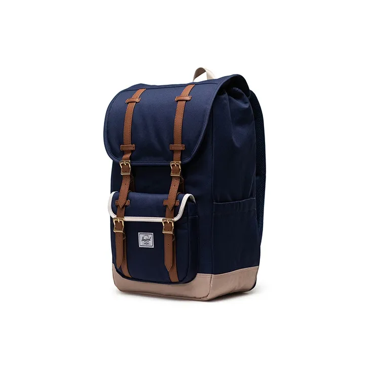 Herschel Recycled Material Backpack Large Size Unisex Navy Blue-1