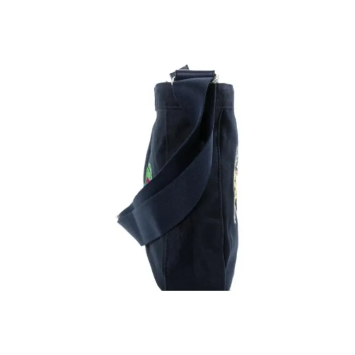 KENZO 100% Cotton Crossbody Bag, Shoulder Bag Men's Navy Blue-4