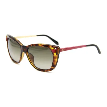 DIOR Metal Plastic Butterfly Sunglasses Unisex Multicolor