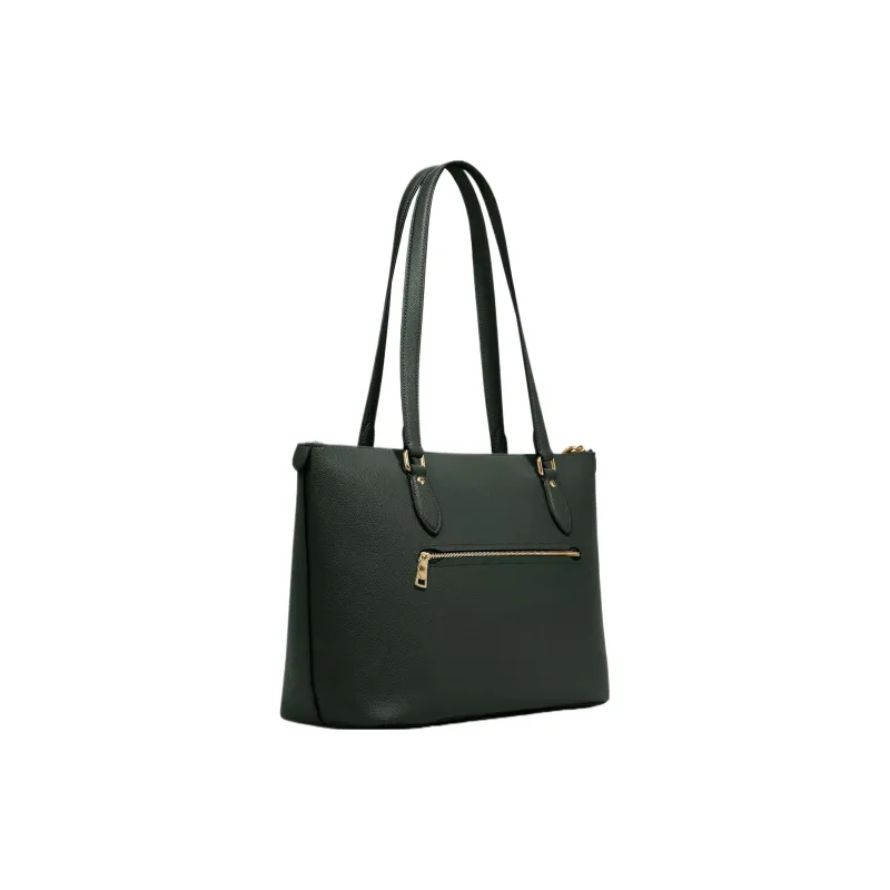 COACH Gallery Cross-Stitch Leather Tote Bag Shopping Bag Shoulder Bag Handbag Large Size Women's Amazon Green-2