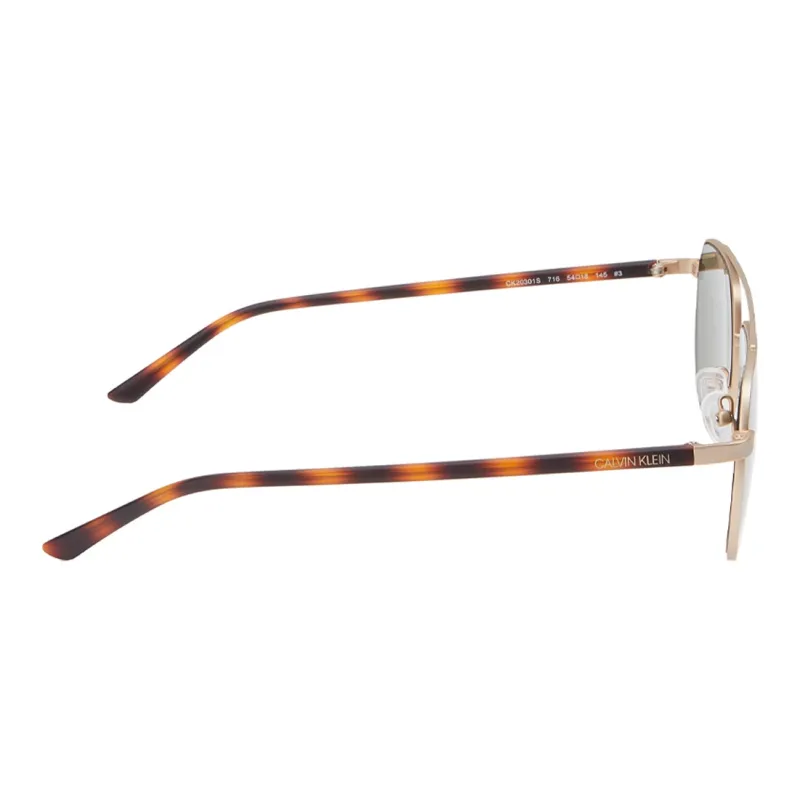 CK/Calvin Klein Metal Aviator Sunglasses Men's Tortoiseshell-3