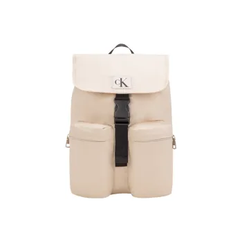 CALVIN KLEIN Fabric Backpack Regular Men's Ivory White