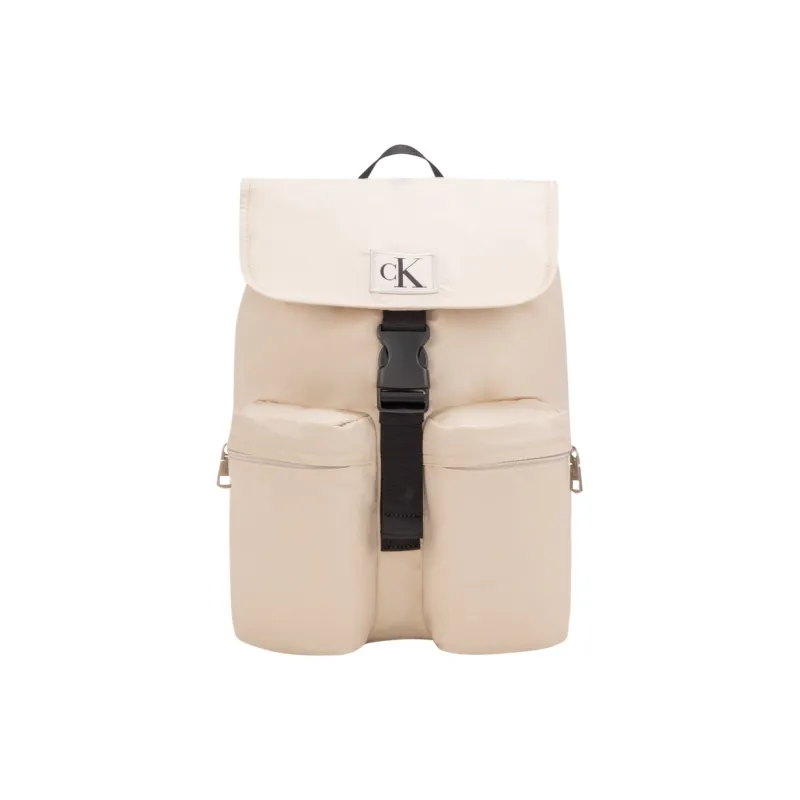 CALVIN KLEIN Fabric Backpack Regular Men's Ivory White-0