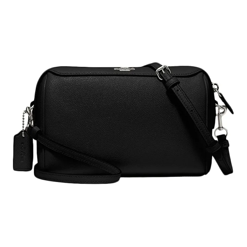 COACH Bennett Cow Leather Shoulder Bag Crossbody Bag Small Size Women's Black-1