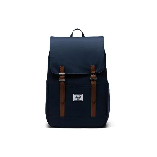 Herschel Recycled Material Backpack Medium Size Unisex Navy Blue