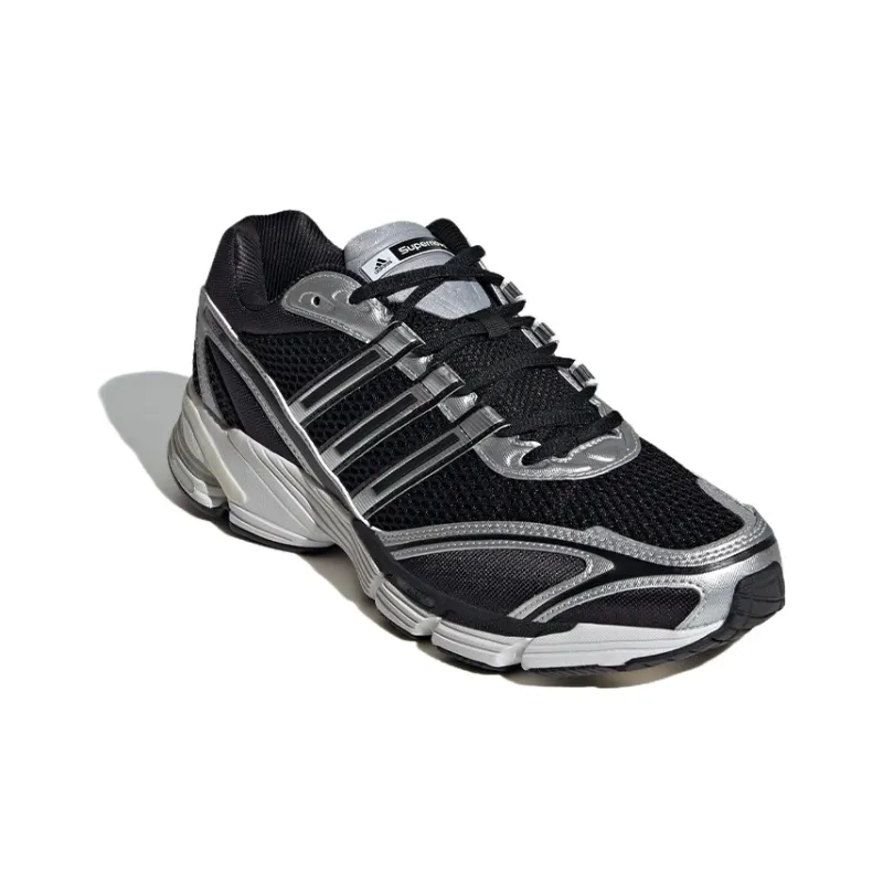 Adidas Supernova Cushion 7 Core Black Silver Metallic Crystal White-2