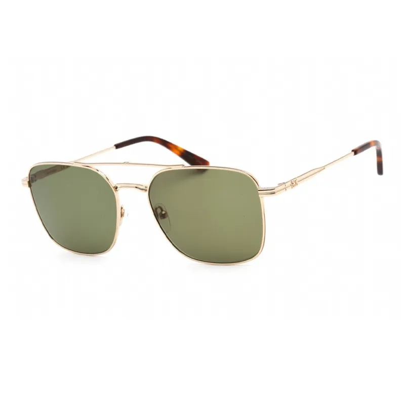CK/Calvin Klein Metal Aviator Sunglasses Unisex Gold-1