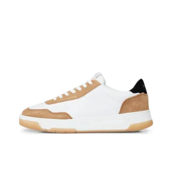 HUGO BOSS Wear-Resistant Low-Top Skateboard Shoes Women's White Brown