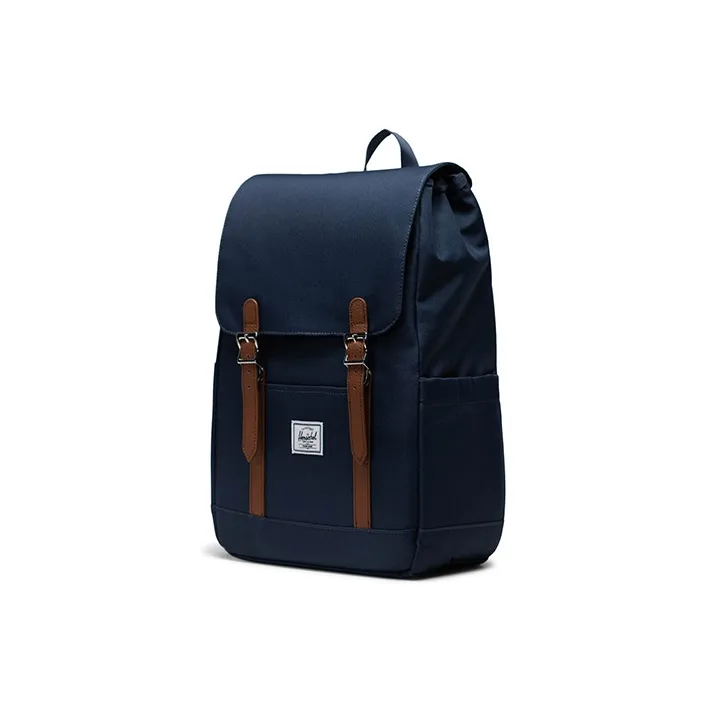 Herschel Recycled Material Backpack Medium Size Unisex Navy Blue-1
