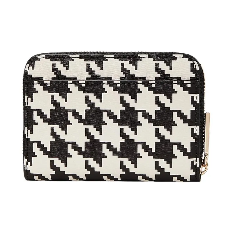 Kate Spade Darcy Cow Leather Wallets Card Holders Small Size Women's Black-1