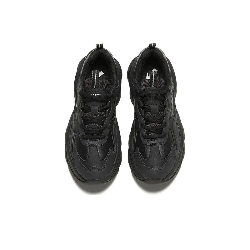 Anta Nutty Shoes Cushioning Wear Resistant Low Top Chunky Sneakers Women's Black-2