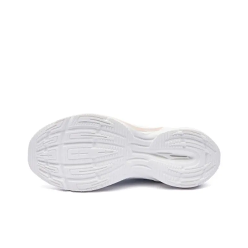 Erke Anti Slip Wear Resistant Low Top Running Shoes Women's White Green-5