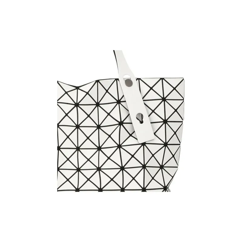 ISSEY MIYAKE Polyvinyl Chloride Resin Handbag Women's White-2
