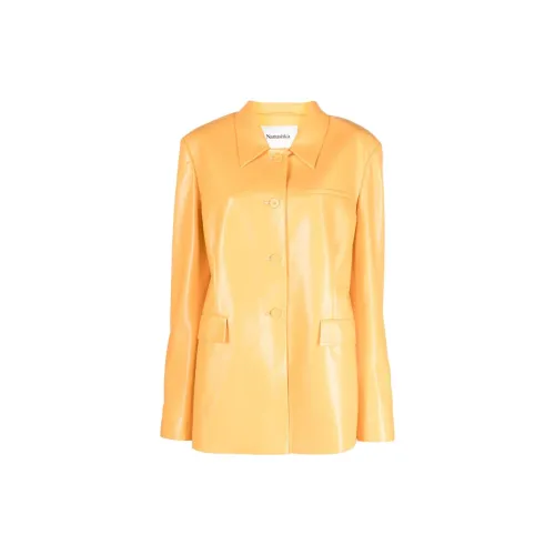 NANUSHKA Leather Jackets Women's Orange