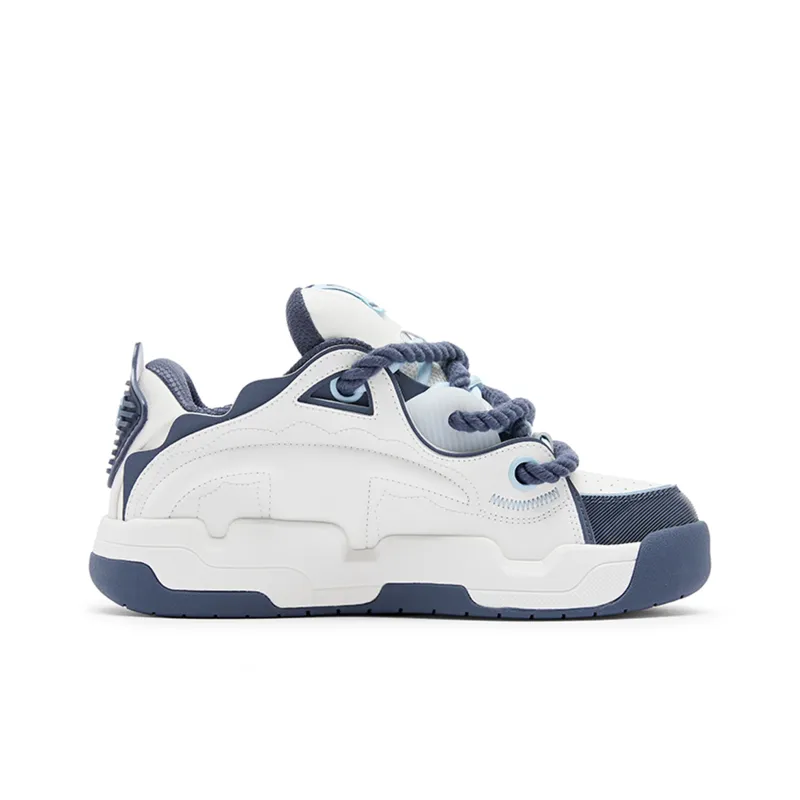 Champion TronSkateV1 Low Top Skateboard Shoes Men's Milk White/Glacier Blue-1
