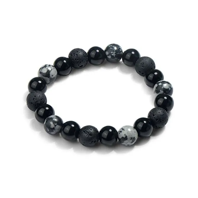 Jingleo Obsidian Bracelets Unisex-0