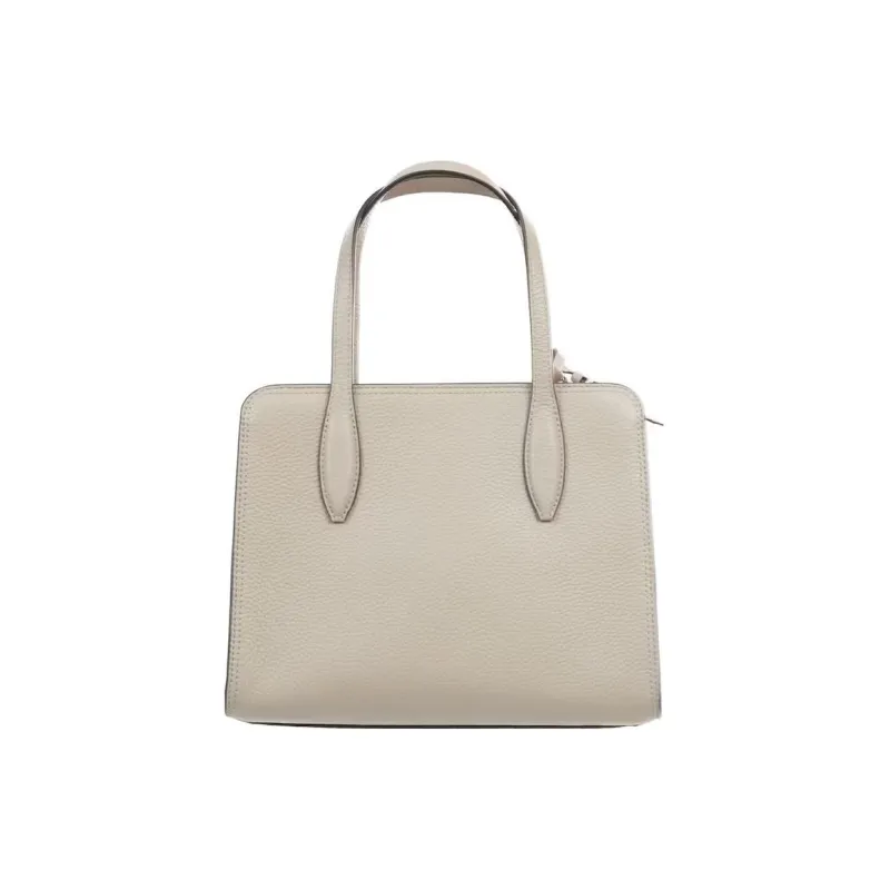 Kate Spade Litchi Grain Leather Shoulder Bag, Crossbody Bag, Handbag Small Size Women's Warm Beige-3
