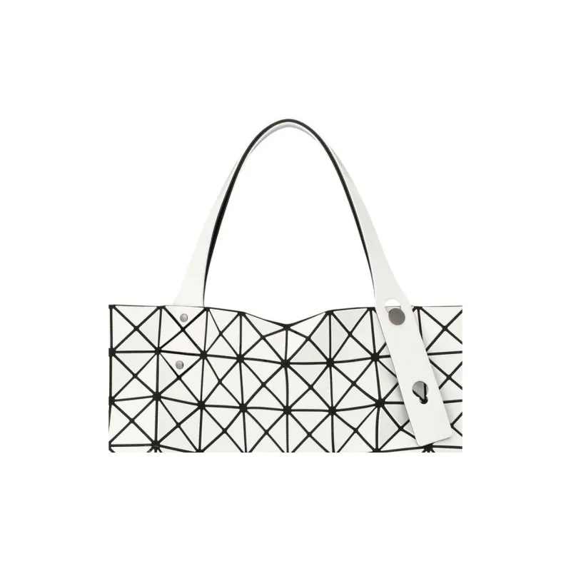 ISSEY MIYAKE Polyvinyl Chloride Resin Handbag Women's White-3