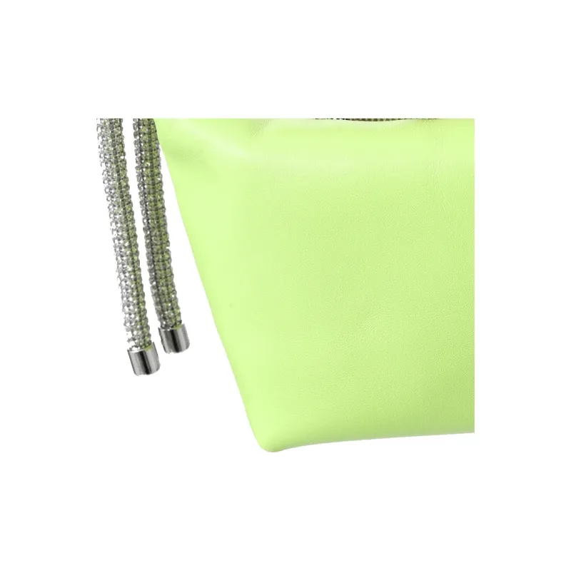 KARA Lambskin Handbag Shoulder Bag Women's Lime Green-4