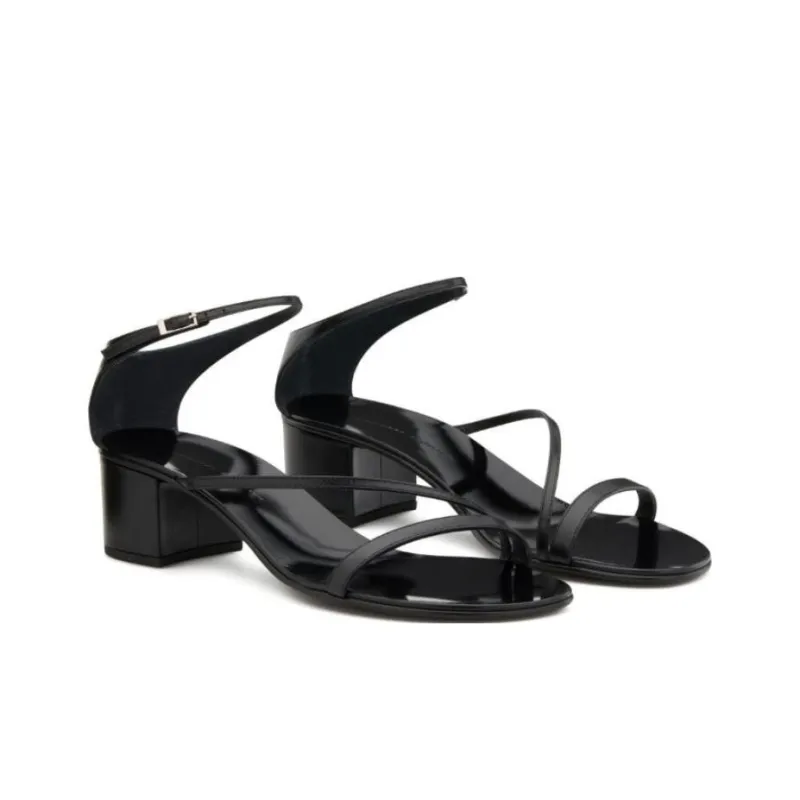 Giuseppe Zanotti/GZ Rochelle Strap Sandals 4cm Women's Black-2