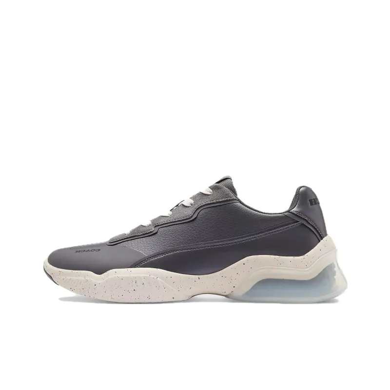 COACH Abrasion Resistant Low Top Casual Shoes Men's Gray-0