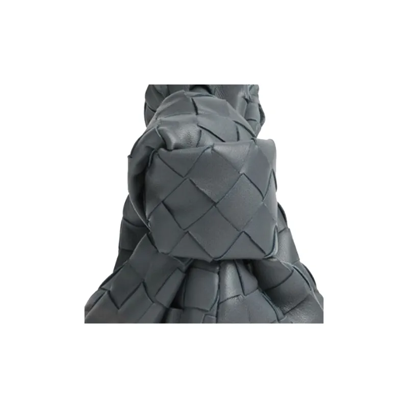 Bottega Veneta JODIE Cow Leather Dumpling Bag Clutch Regular Women's Gray-3