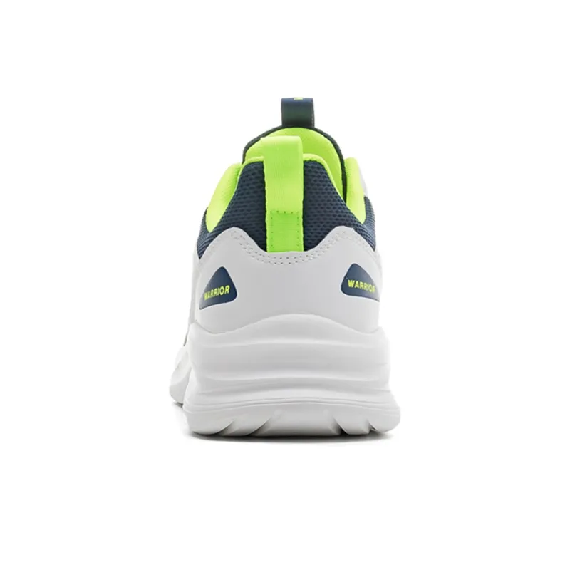 Warrior Cushioned Anti Slip And Wear Resistant Lightweight Low Top Running Shoes Men's Dark Blue Beige-4