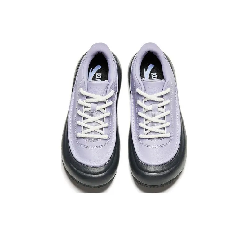 Anta Donut Durable Breathable Low Top Skateboard Shoes Women's Purple-3