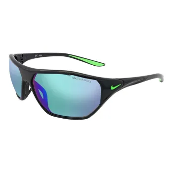 Nike Bio Based Injection Molded Plastic Irregular Shape Sunglasses Men's Black