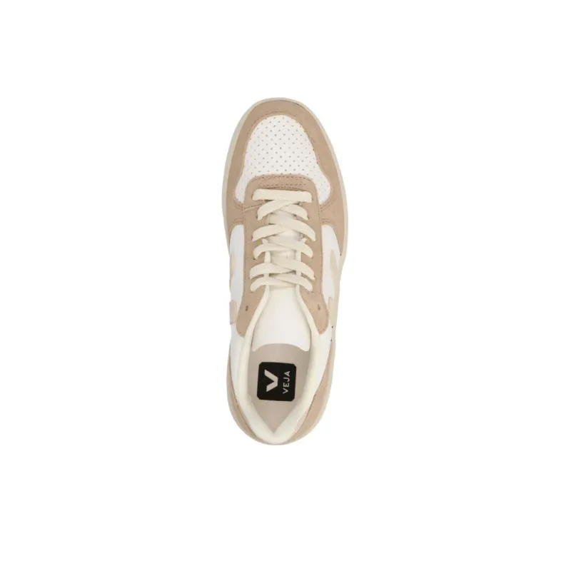 VEJA V 10 Chromefree Leather White Sable Sahara-3