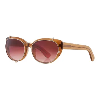Yohji Yamamoto Acetate Butterfly Sunglasses Unisex Brown