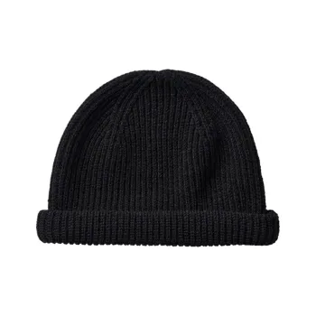 UNIQLO Acrylic Sheep Wool Polyamide Polyester Beanies Women's Black
