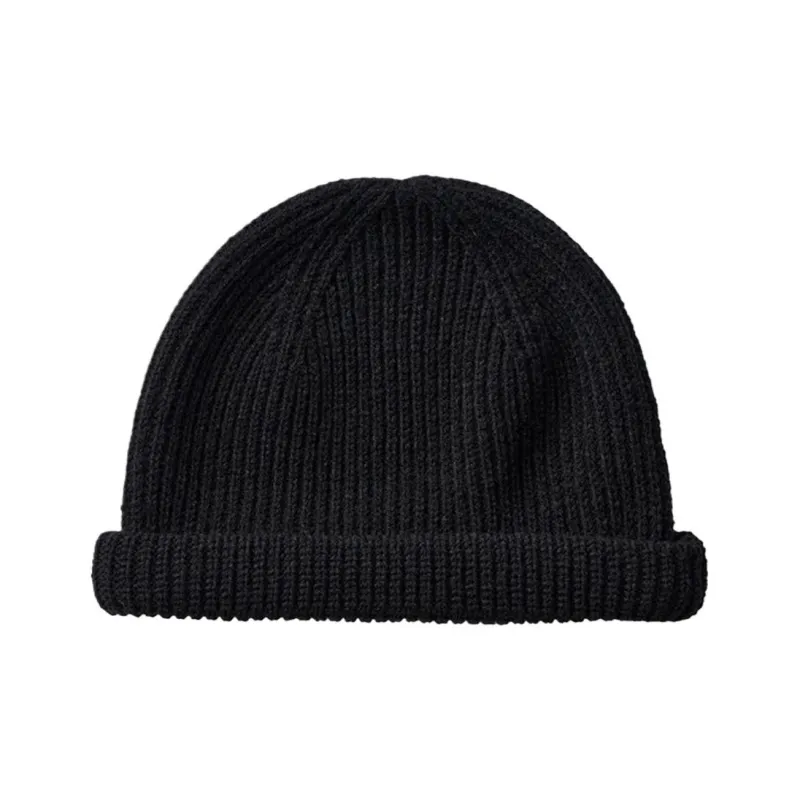 UNIQLO Acrylic Sheep Wool Polyamide Polyester Beanies Women's Black-0